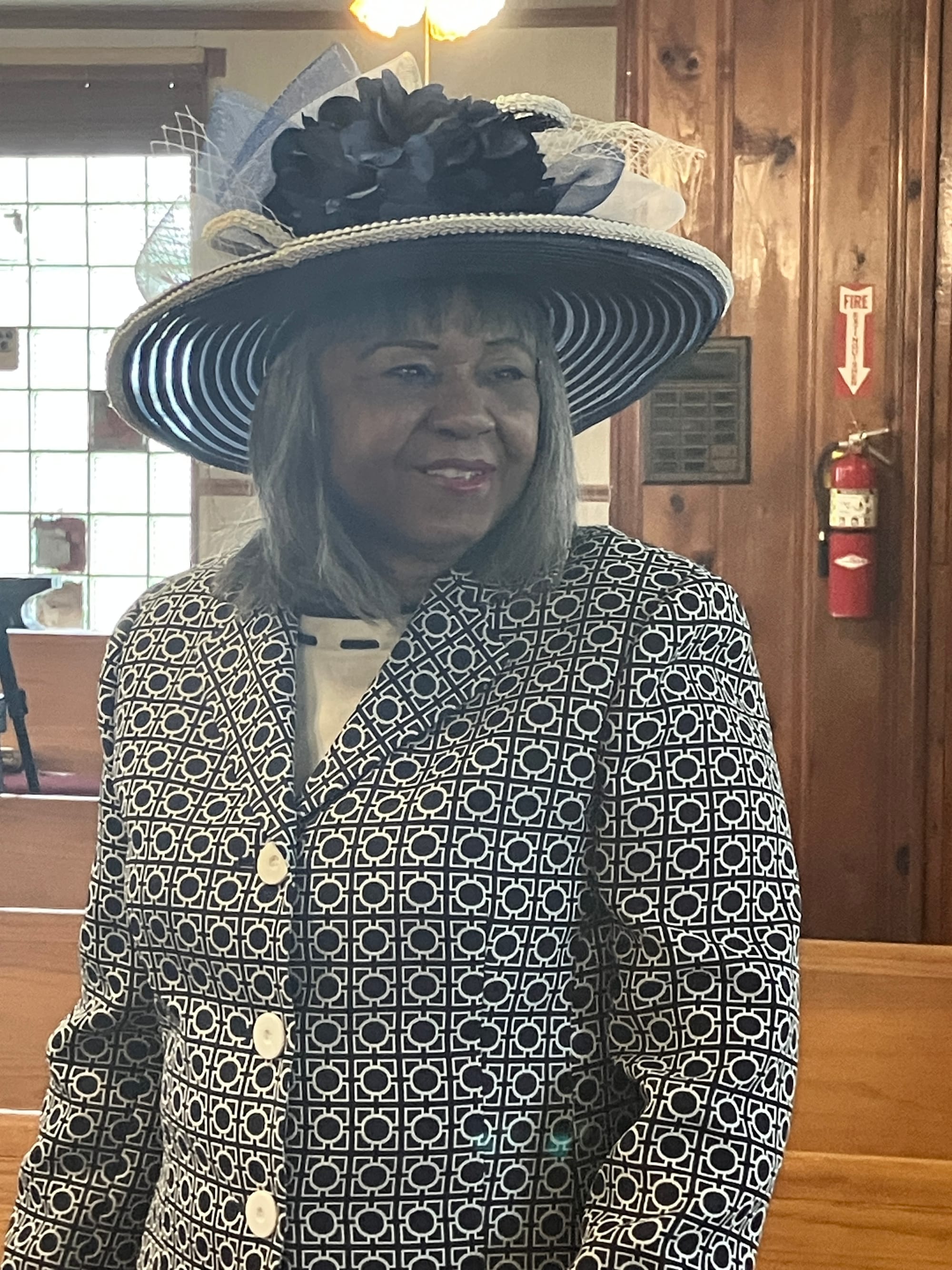 Sis. Anna Marie Tolson in Her Beautiful "Easter Bonnet"