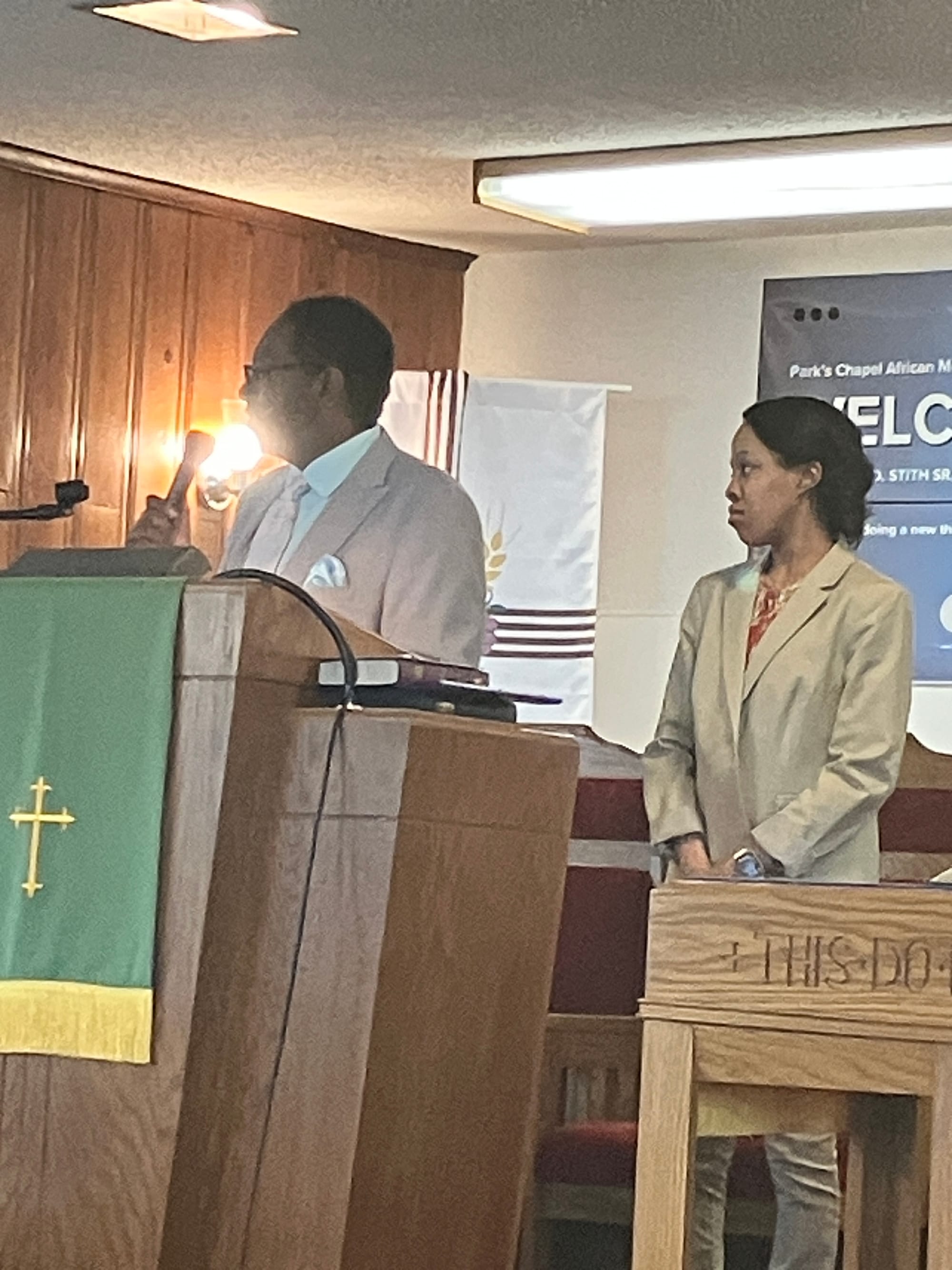 REV. JARIAN STITH, PASTOR & SIS. KENDALL YOUNG, YOUTH DAY SPEAKER