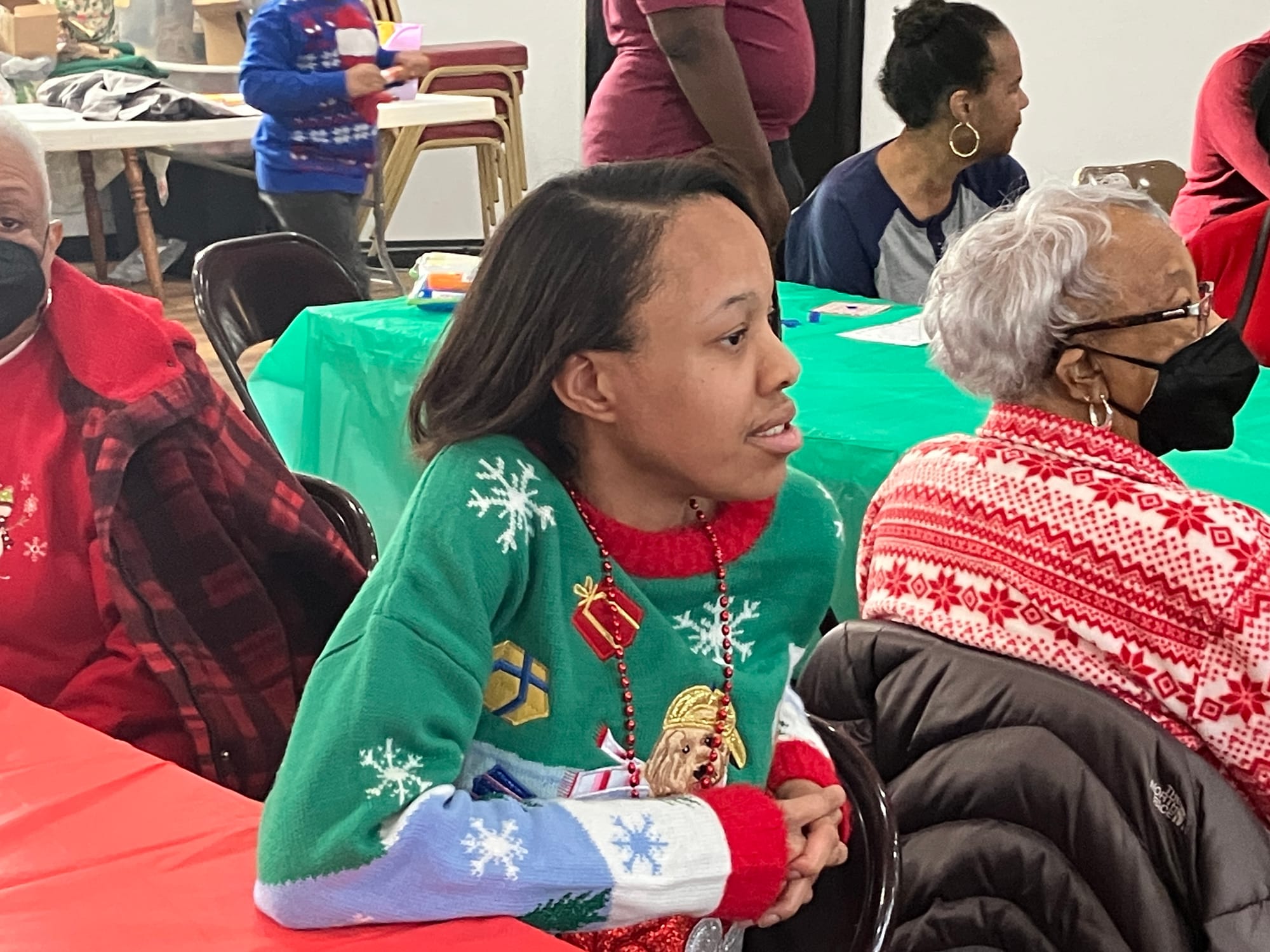The Yuletide Celebration was the "brain-child" of Kendall Young, and with the help of her mother, Natalie Young, the culinary skills of Rev. Jarian Stith, Sr., and the Parks Chapel congregation, a halleluia good time was had by all.