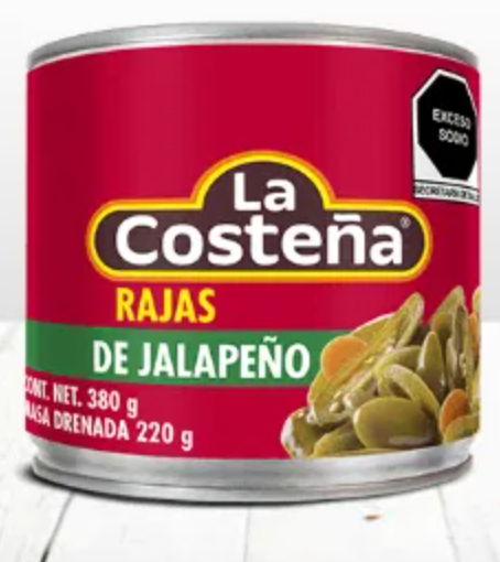 Jalapeños en rajas