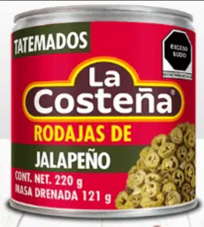 Rodajas de jalapeño tatemado