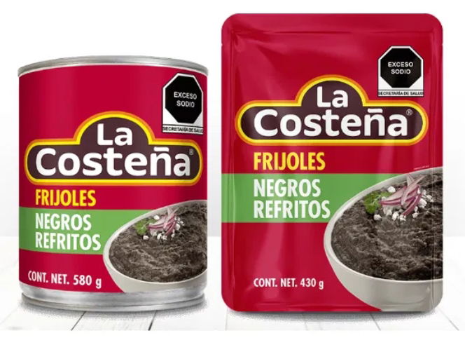 Frijoles negros refritos