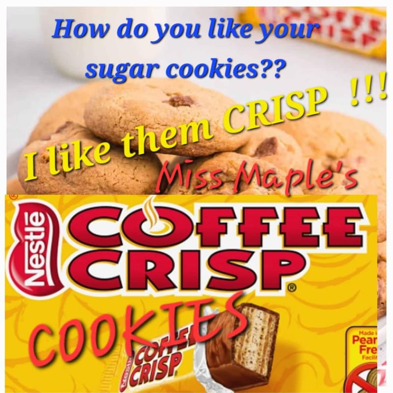 Coffee crisp cookies