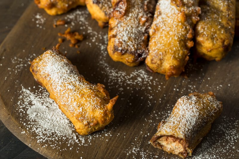 Deep fried chocolate bars