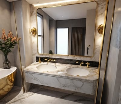 أفضل أنواع الرخام لمغاسل الحمام