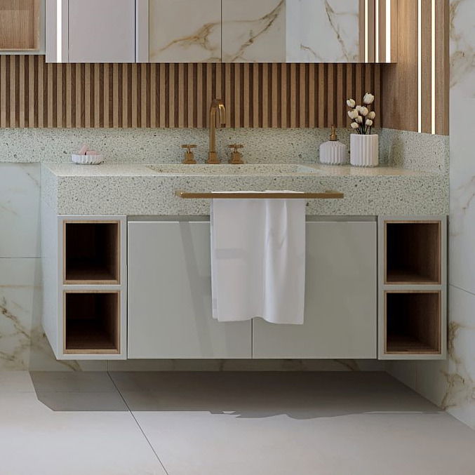 مغاسل بوحدات تخزين