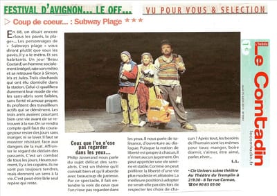 FESTIVAL OFF D'AVIGNON 2011