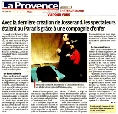 PARADIS D'ENFER - CRÉATION 2010